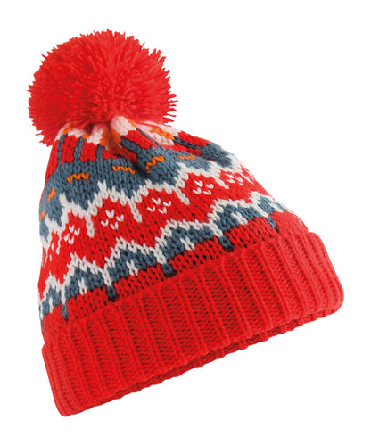 Beechfield BC528 Retro ski beanie in Alpine Racer