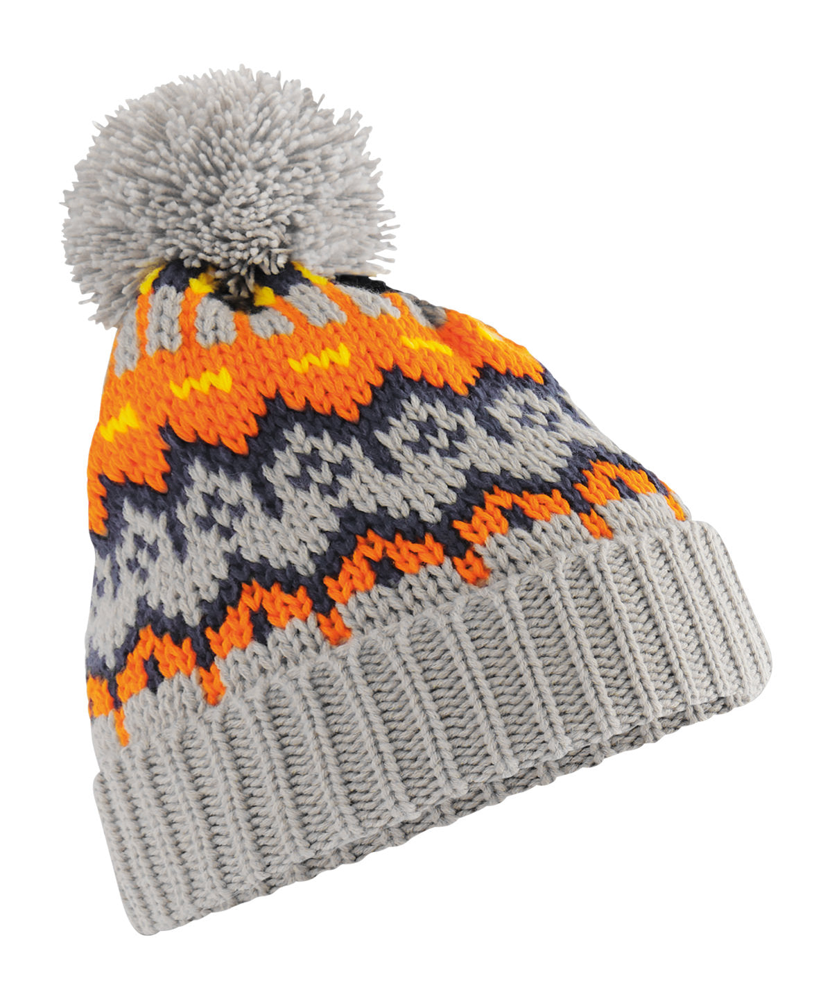 Beechfield BC528 Retro ski beanie in Glacier Grey