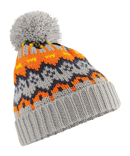 Beechfield BC528 Retro ski beanie in Glacier Grey