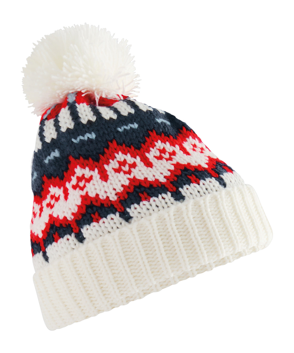 Beechfield BC528 Retro ski beanie in White Out