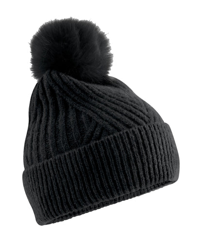 Beechfield BC529 Snow luxe beanie in Black