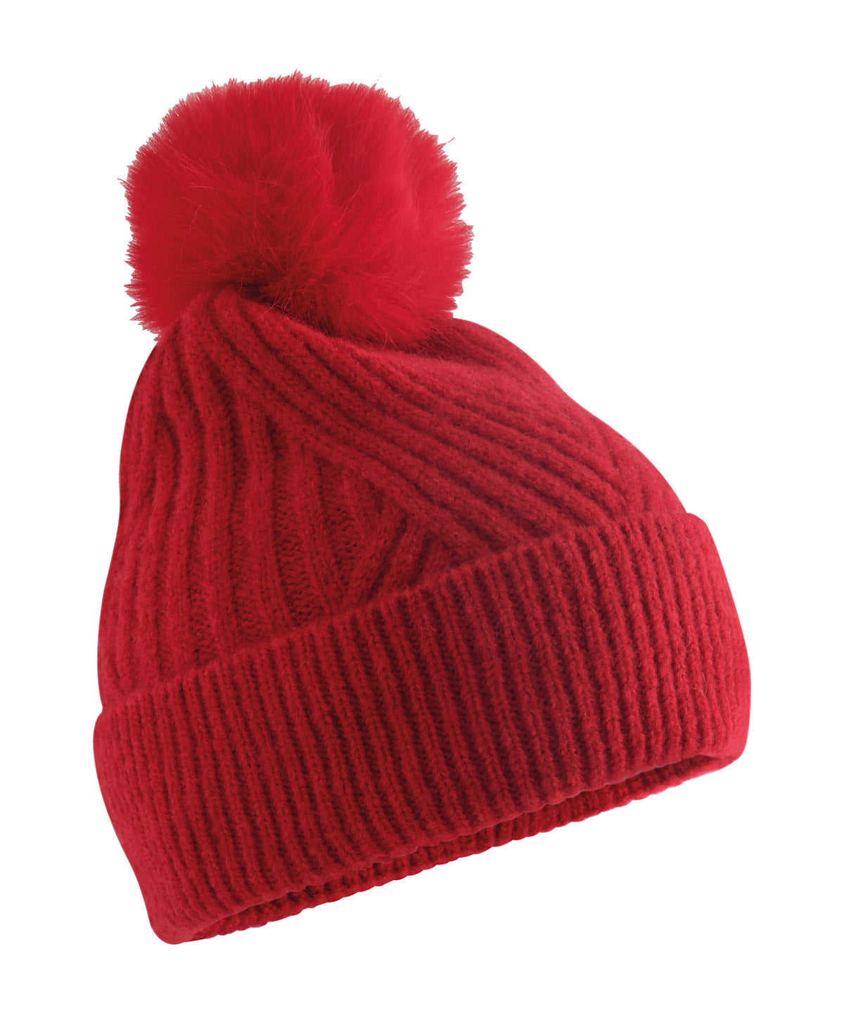 Beechfield BC529 Snow luxe beanie in Classic Red
