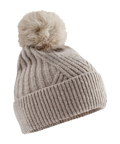 Beechfield BC529 Snow luxe beanie in Natural Stone