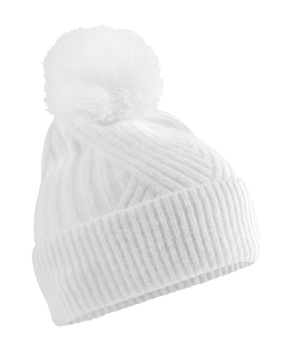 Beechfield BC529 Snow luxe beanie in White