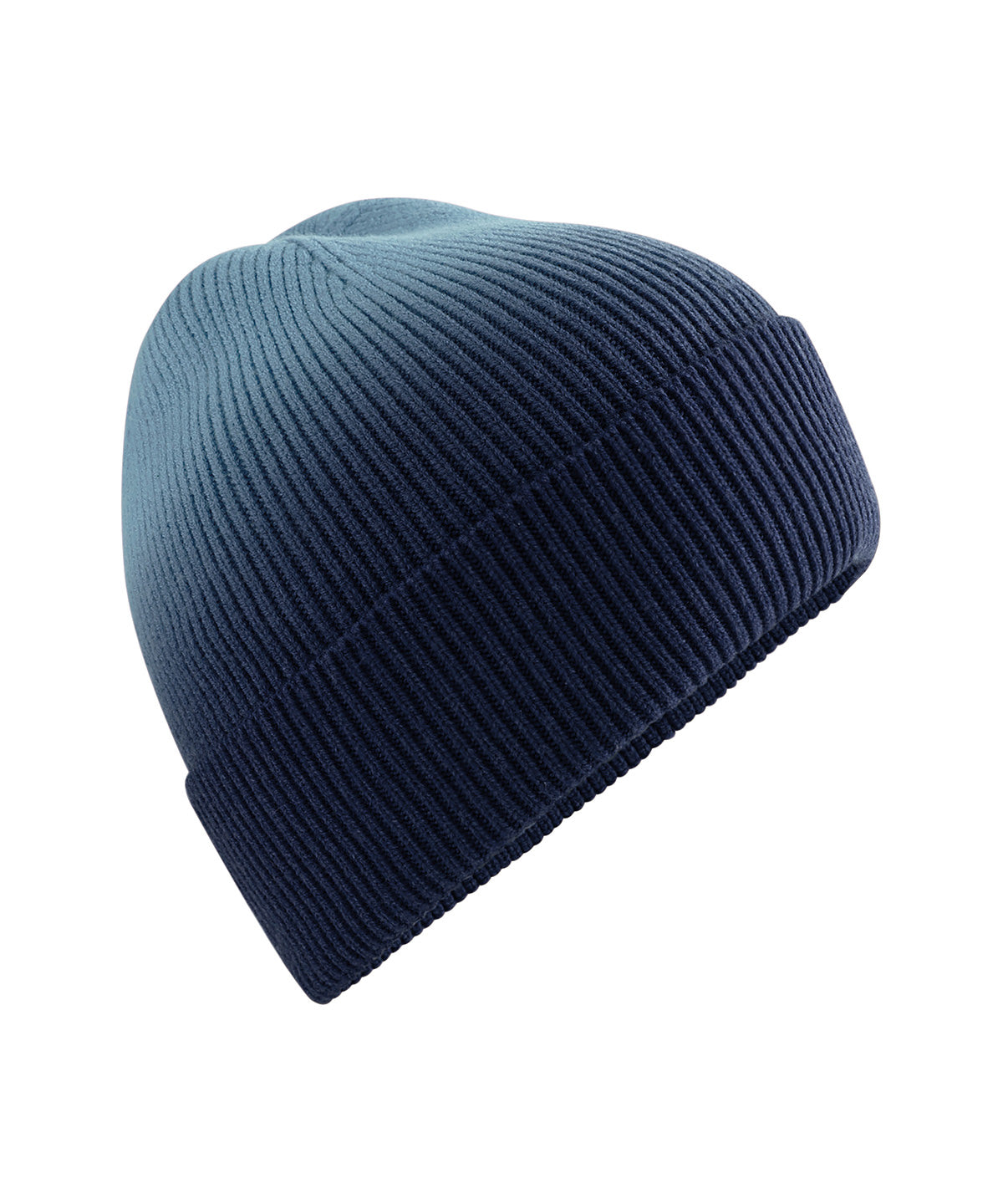 Beechfield BC533 Dip-dye beanie in Navy Dip Dye