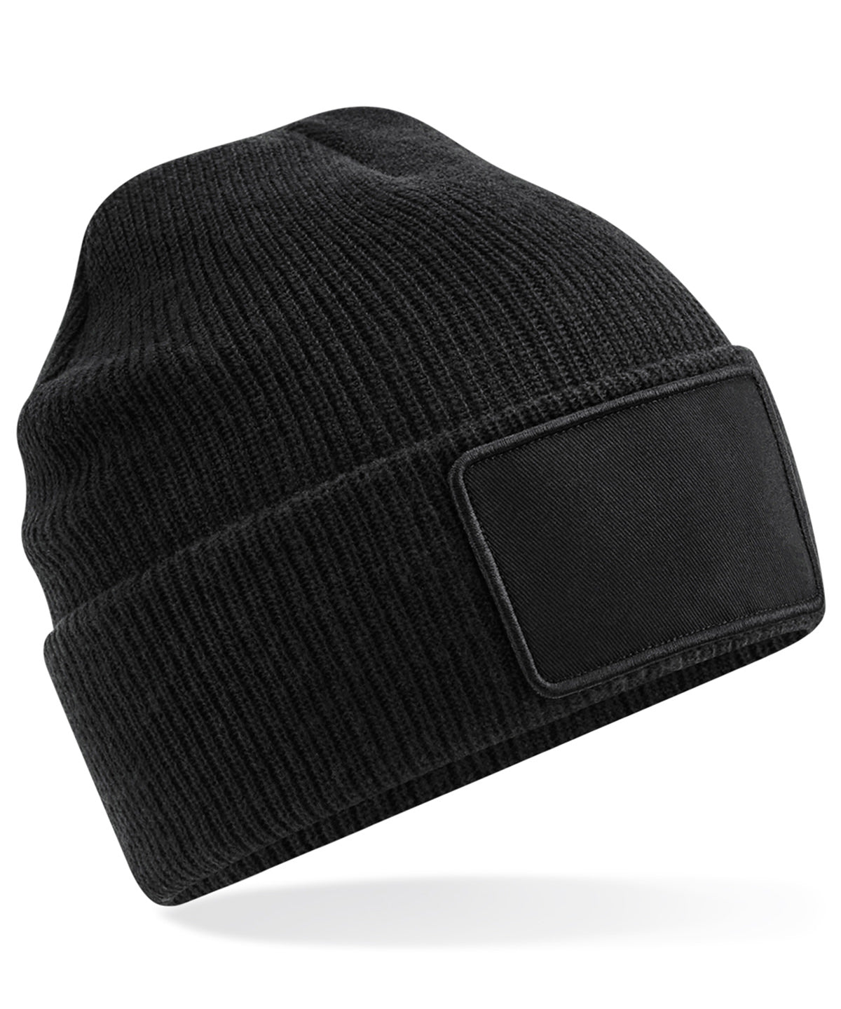 Beechfield BC540 Removable patch Thinsulate™ beanie in Black