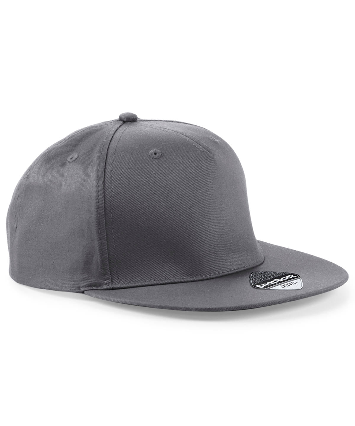 Beechfield BC610 5-panel snapback rapper cap in Graphite Grey