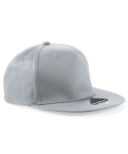 Beechfield BC610 5-panel snapback rapper cap in Light Grey