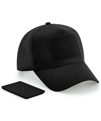 Beechfield BC638 Removable patch 5-panel cap in Black