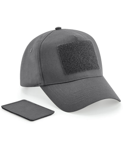 Beechfield BC638 Removable patch 5-panel cap in Graphite Grey