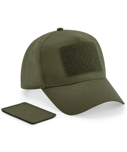 Beechfield BC638 Removable patch 5-panel cap in Military Green