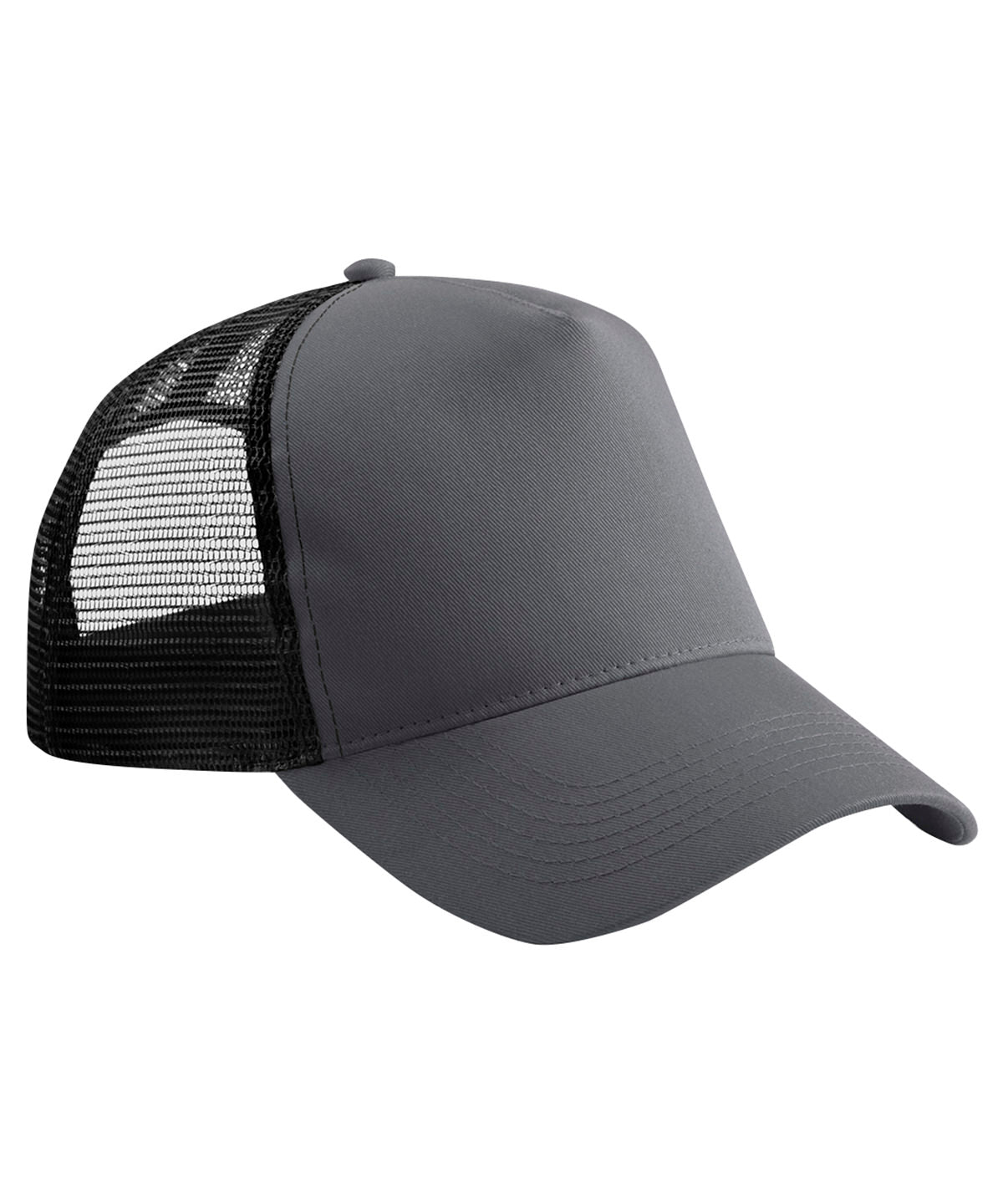 Beechfield BC640 Snapback trucker in Graphite Grey/Black