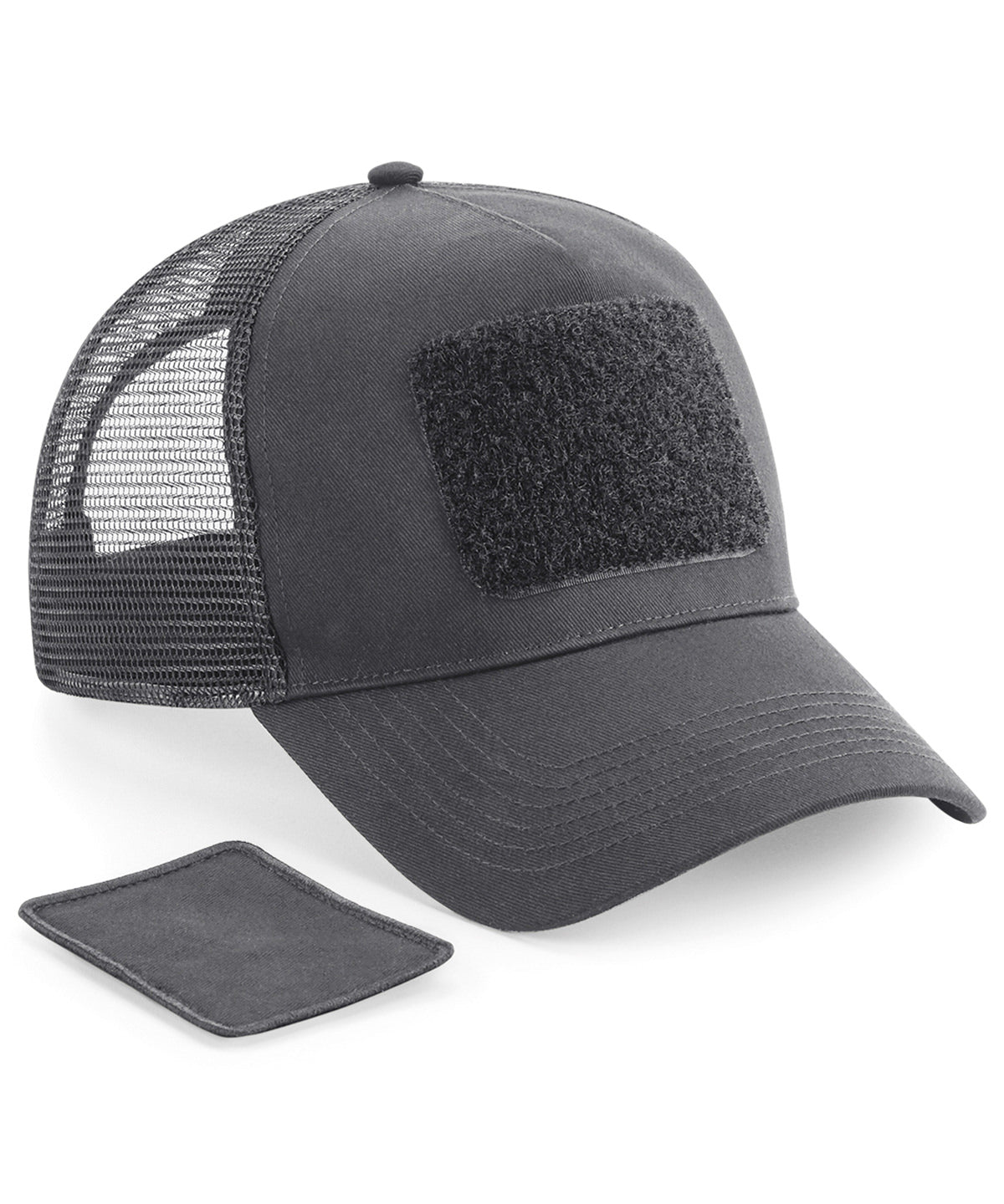 Beechfield BC641 Patch snapback trucker in Graphite Grey