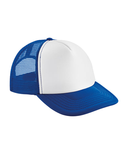 Beechfield BC645 Vintage snapback trucker in Bright Royal/White