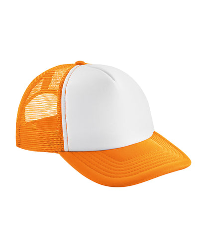 Beechfield BC645 Vintage snapback trucker in Orange/White