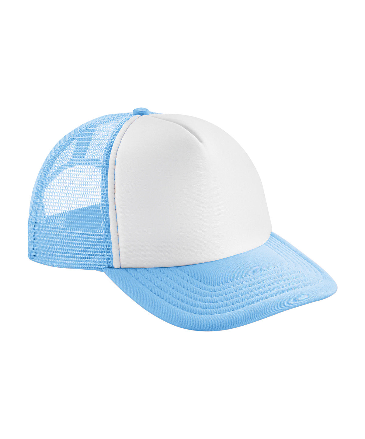 Beechfield BC645 Vintage snapback trucker in Sky Blue/White