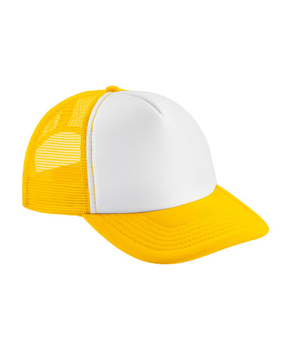 Beechfield BC645 Vintage snapback trucker in Sunflower/White