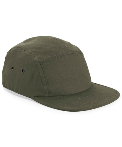Beechfield BC654 Canvas 5-panel camper cap in Olive Green