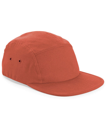 Beechfield BC654 Canvas 5-panel camper cap in Terracotta