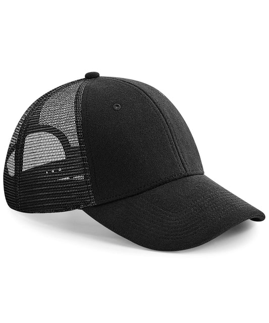 Beechfield BC678 Jersey athleisure trucker in Black