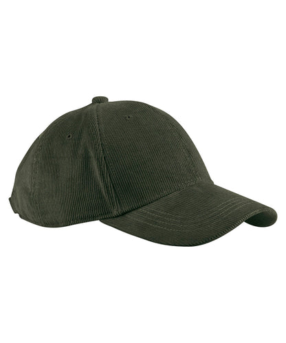 Beechfield BC680 EarthAware® organic cord baseball cap in Forest Night