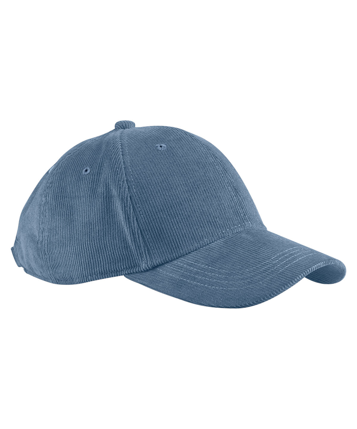 Beechfield BC680 EarthAware® organic cord baseball cap in Slate Blue