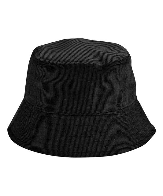 Beechfield BC687 EarthAware® organic cord bucket hat in Black
