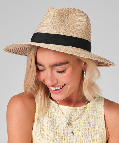 Beechfield BC725 Straw fedora