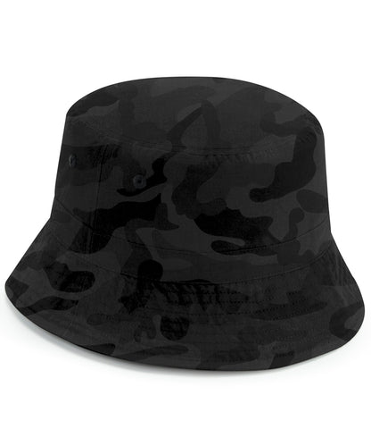 Beechfield BC84R Recycled polyester bucket hat in Midnight Camo