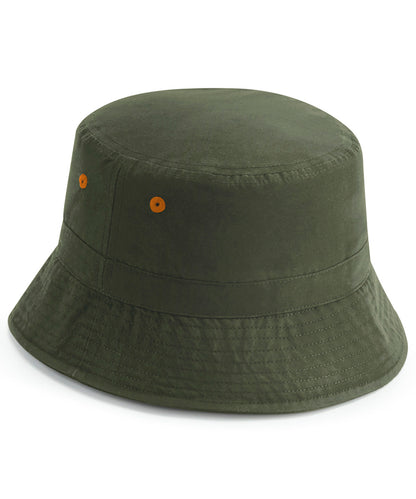 Beechfield BC84R Recycled polyester bucket hat in Olive Green