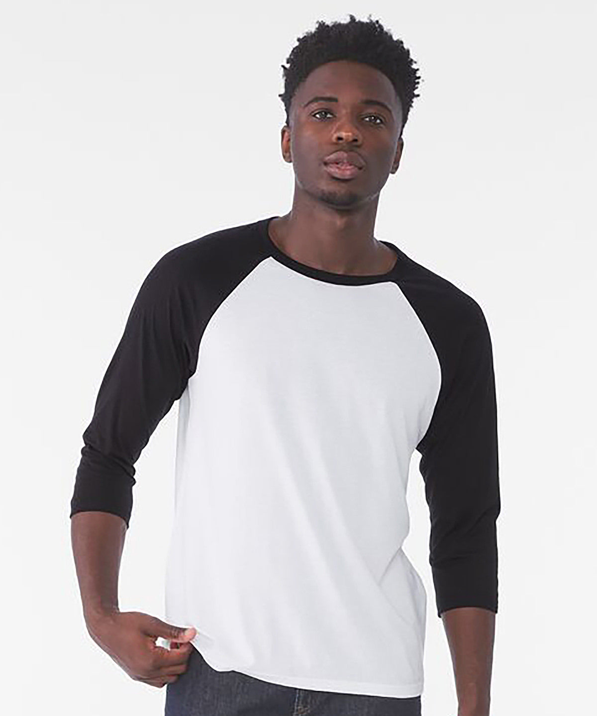 Bella Canvas BE100 Unisex triblend ¾ sleeve baseball t-shirt