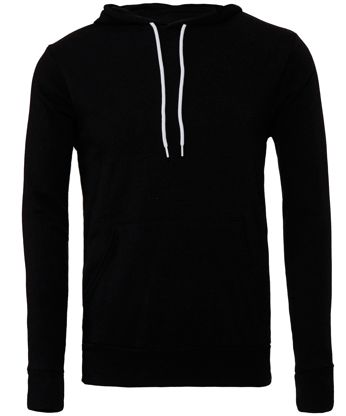 Bella Canvas BE105 Unisex polycotton fleece pullover hoodie in Black