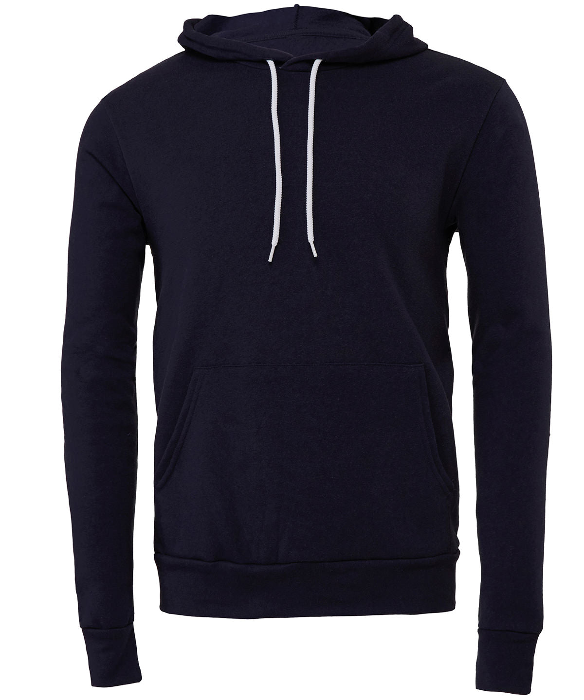 Bella Canvas BE105 Unisex polycotton fleece pullover hoodie in Navy