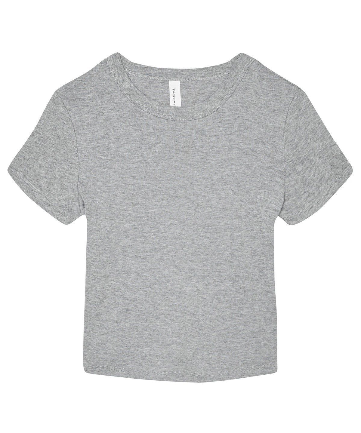 Bella Canvas BE138 Women’s micro rib baby t-shirt in Athletic Heather