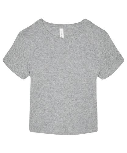 Bella Canvas BE138 Women’s micro rib baby t-shirt in Athletic Heather