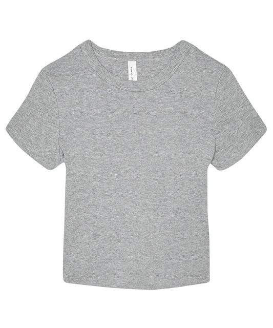 Bella Canvas BE138 Women’s micro rib baby t-shirt in Athletic Heather