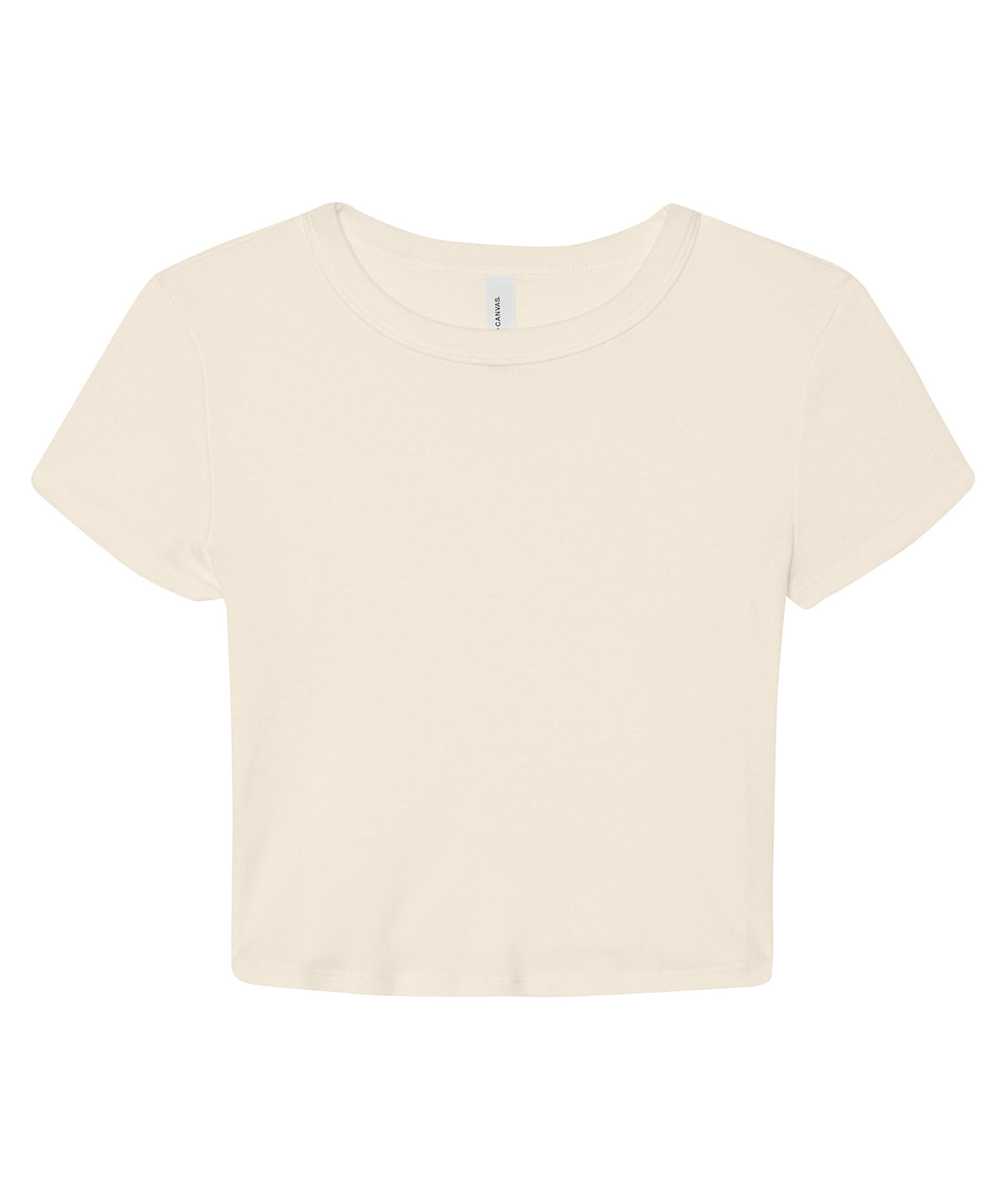 Bella Canvas BE138 Women’s micro rib baby t-shirt in Solid Natural Blend