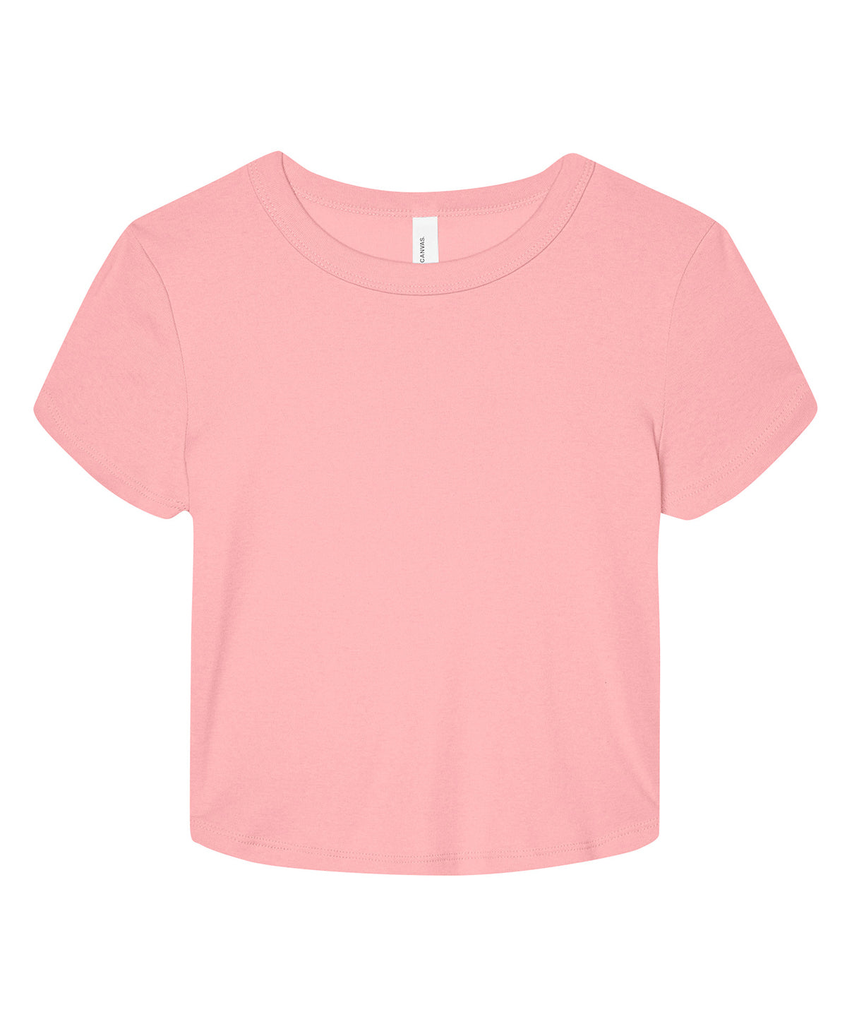 Bella Canvas BE138 Women’s micro rib baby t-shirt in Solid Pink Blend