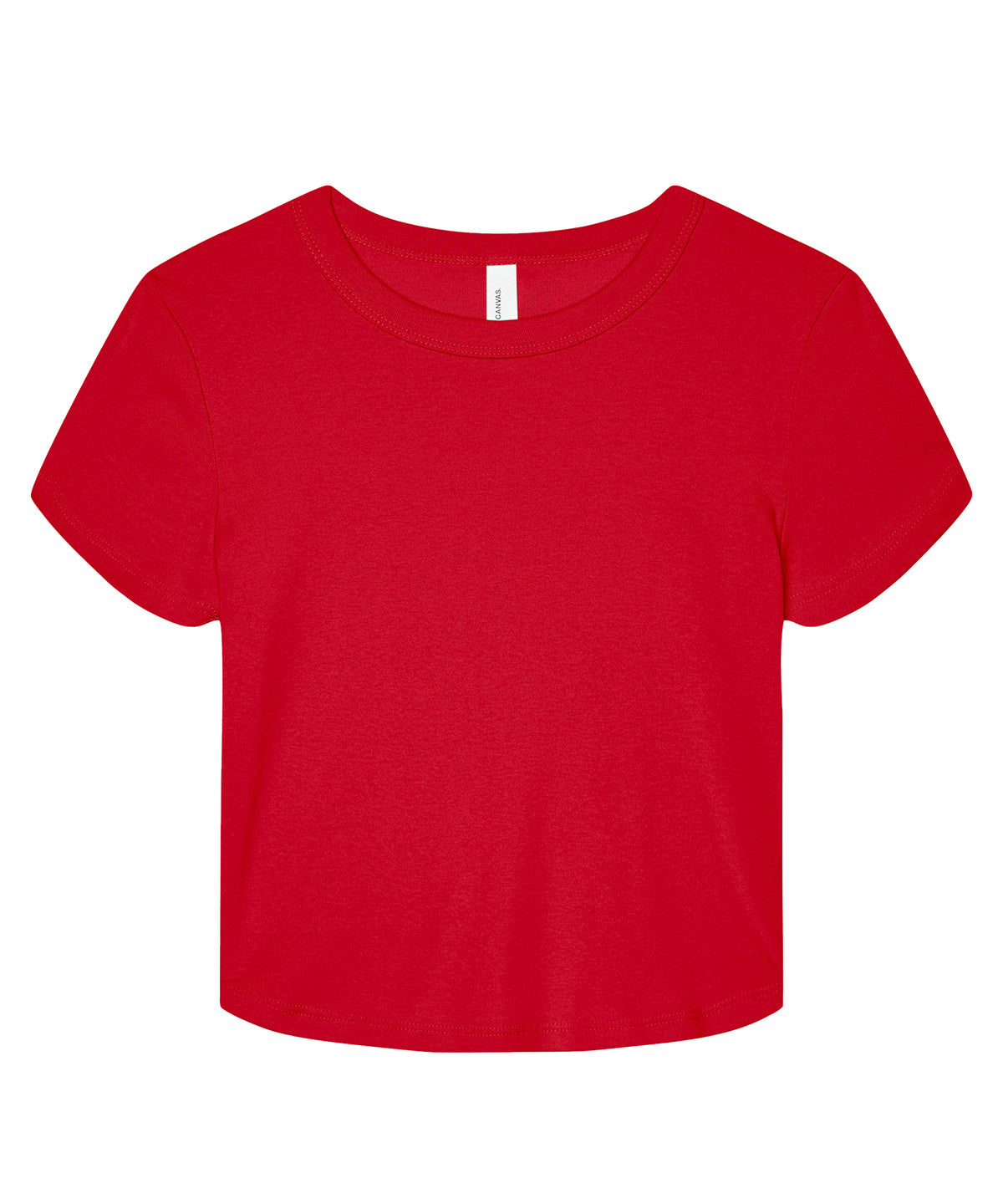 Bella Canvas BE138 Women’s micro rib baby t-shirt in Solid Red Blend