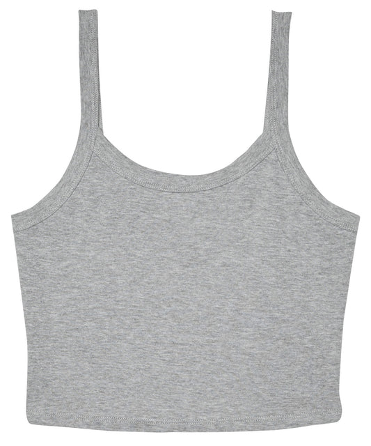 Bella Canvas BE139 Women’s micro rib spaghetti strap tank in Athletic Heather