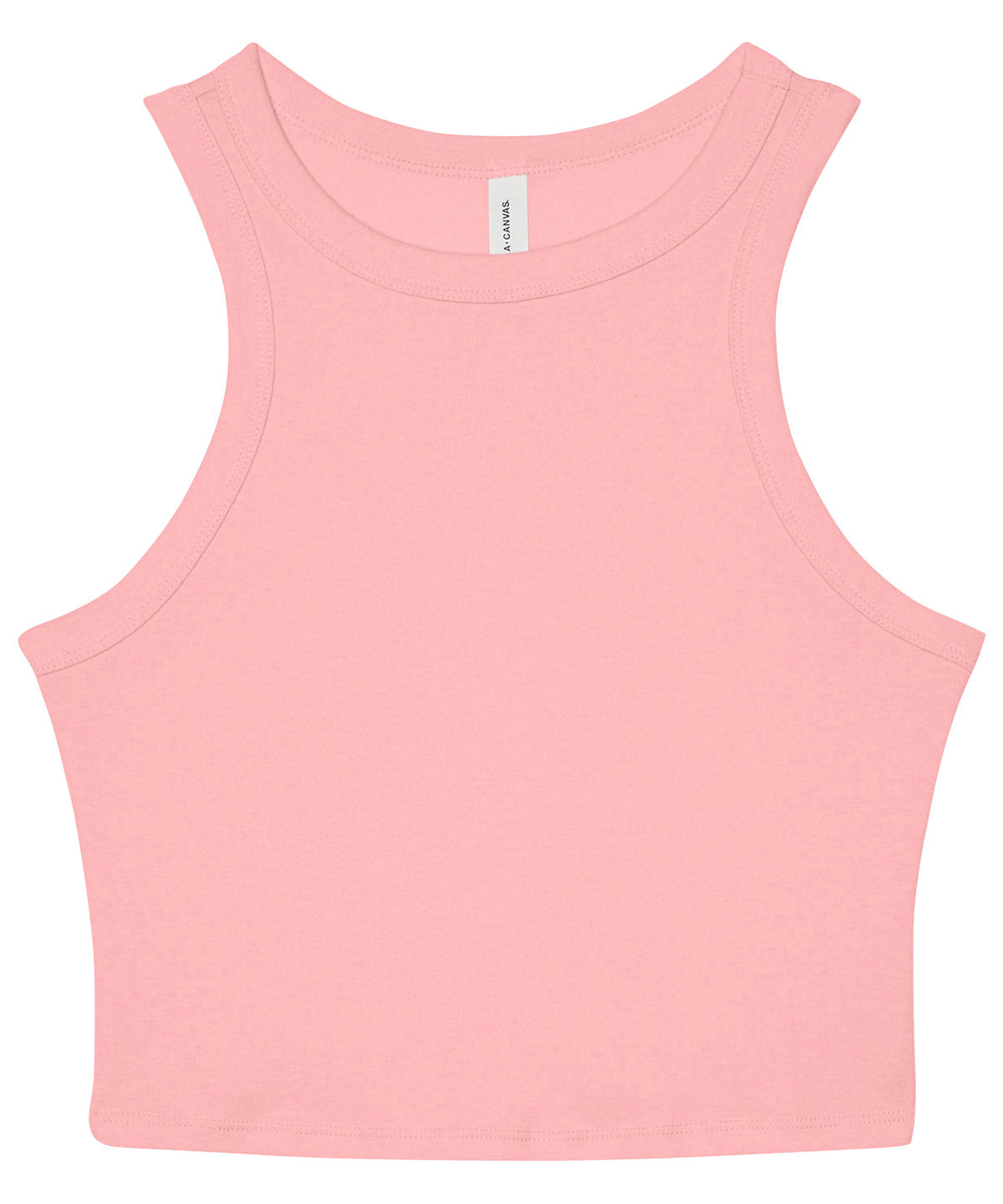 Bella Canvas BE141 Women’s micro rib racer tank in Solid Pink Blend