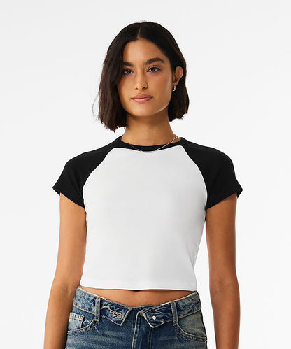 Bella Canvas BE143 Women’s micro rib raglan baby t-shirt