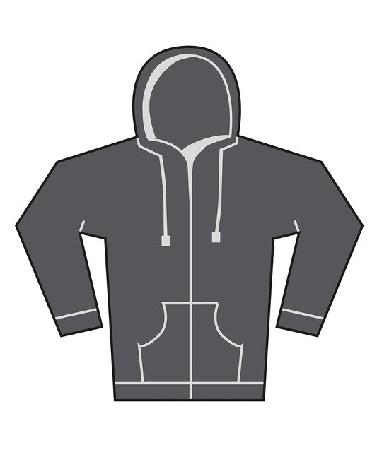 Bella Canvas BE157 Unisex heavy full-zip hoodie in Asphalt