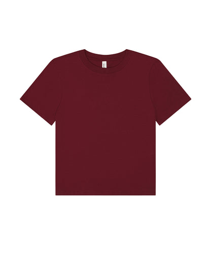 Bella Canvas BE159 Women’s heavy boxy tee in Maroon