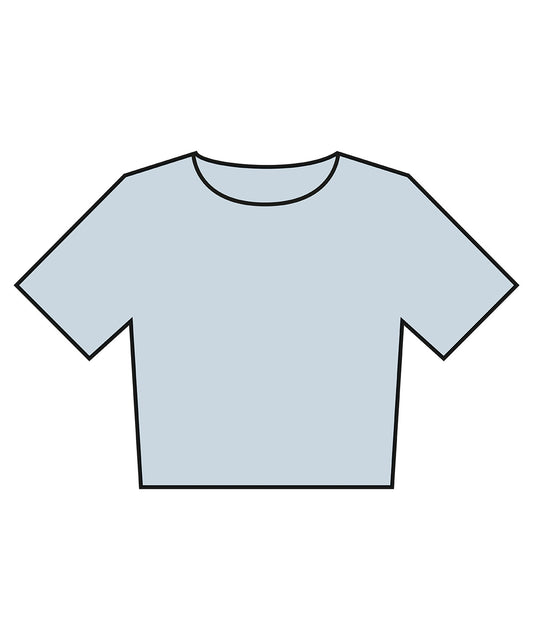 Bella Canvas BE160 Women’s heavyweight washed cropped tee in Light Washed Denim