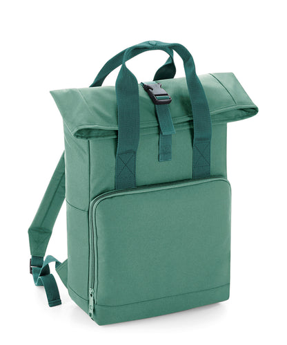 Bagbase BG118 Twin handle roll-top backpack in Sage Green