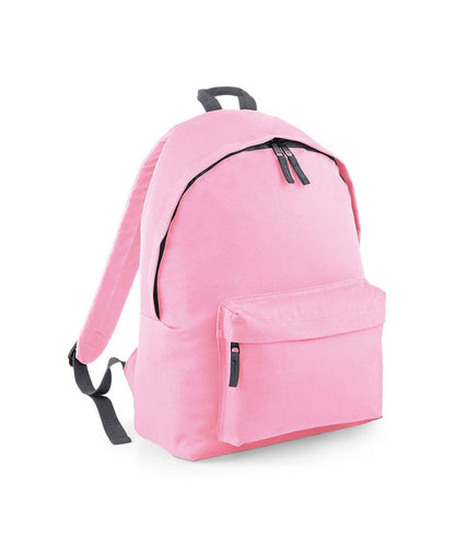 Bagbase BG125 Original fashion backpack in Classic Pink/Graphite grey