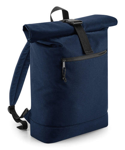 Bagbase BG286 Recycled rolled-top backpack in Navy