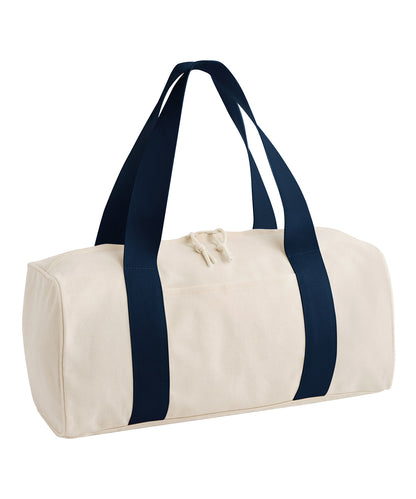 Bagbase BG676 Edit canvas duffle in Natural/Navy