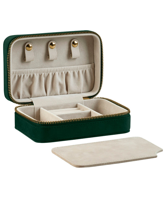 Bagbase BG710 Velvet travel jewellery box in Dark Emerald